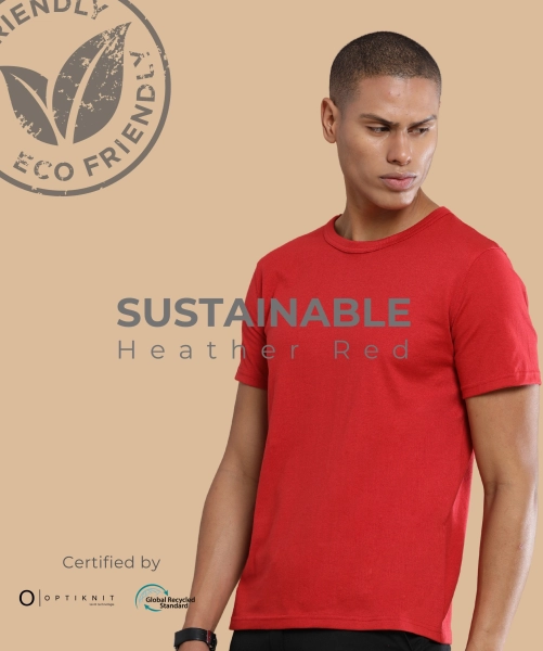 Premium Cotton Red T-Shirt For Men