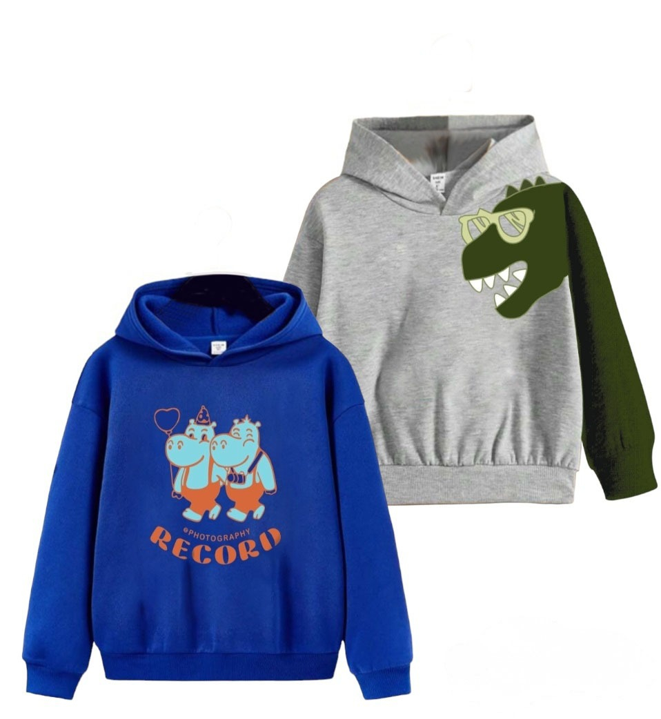 Girls & Boys Comfortable Hoodie Pack Of 2