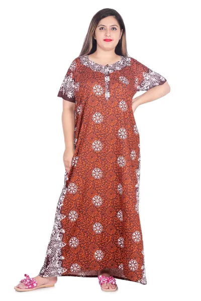 Premium Cotton Batik Print Nighty