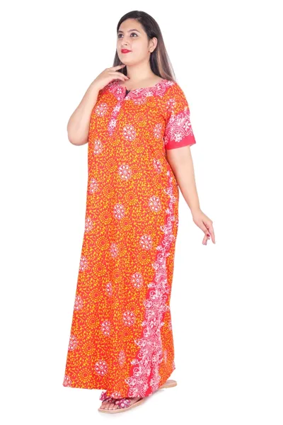 Premium Cotton Batik Print Nighty